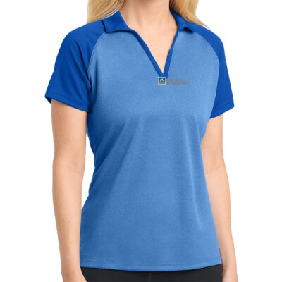 Mustad - Ladies PosiCharge ® RacerMesh ® Raglan Heather Block Polo Thumbnail